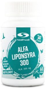 Healthwell Alfa Liponsyra är ett prisvärt bantningspiller som ger dig renodlad ALA.