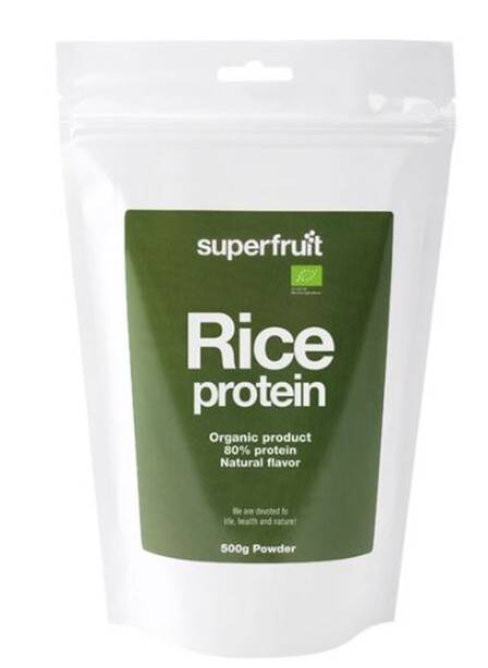 Så här ser Superfruit EKO Risprotein Powder 500 g ut.