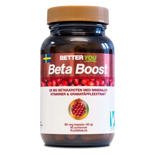 Bäst i test produkten Better You Beta Boost ser ut så här.