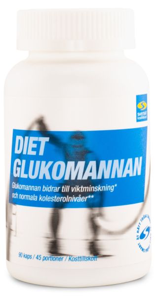 Produkten Diet Glukomannan ser ut så här.