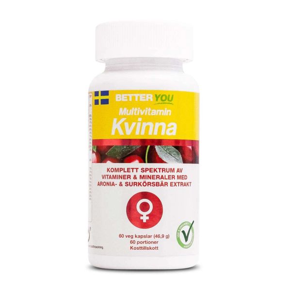 Produkten Better You Multivitamin Kvinna ser ut så här.
