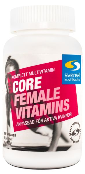 Den mest prisvärda produkten Core Female Vitamins ser ut så här.