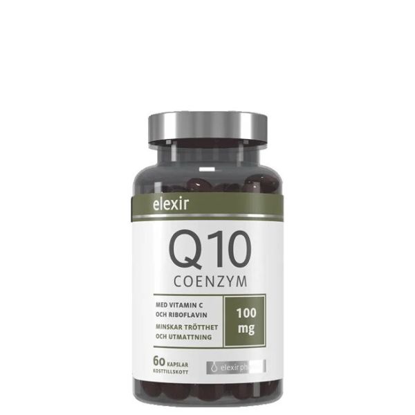 Produkten ElexirPharma Coenzym Q10 ser ut så här.