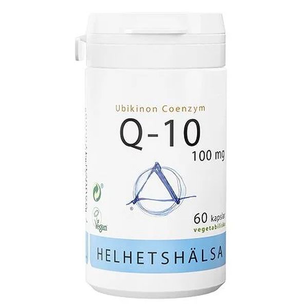 Produkten Helhetshälsa Q-10 100 mg ser ut så här.